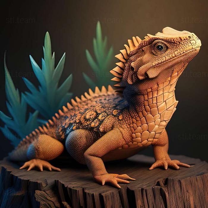 3D model Ctenosaura similis (STL)